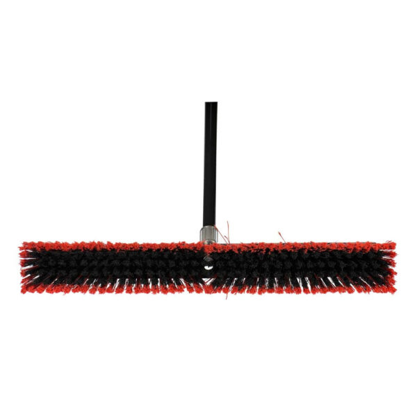 Long Handle Floor Cleaning Brush (with 1.25m Stick) Hard-24 Red